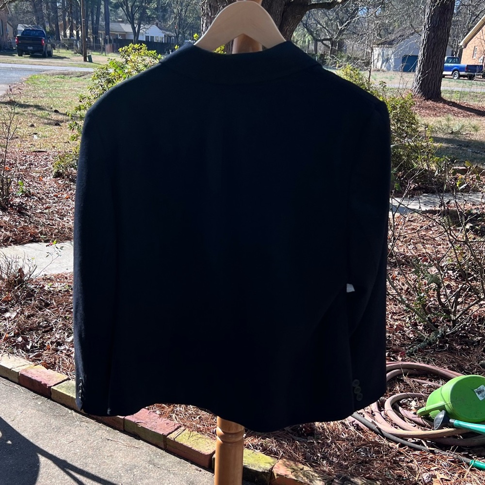 Pendleton Black Wool Blazer Size 14 - image 4